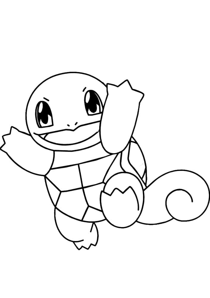 Squirtle pokemon de colorat p16