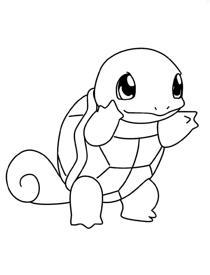 Squirtle pokemon de colorat p17