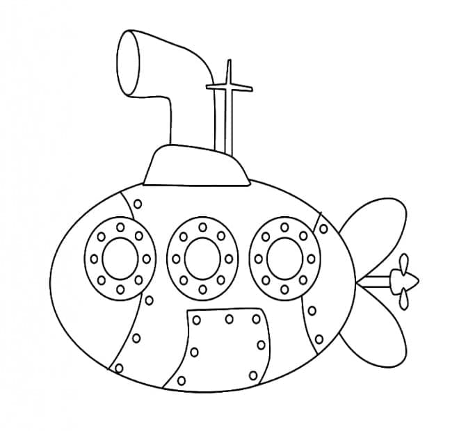 Submarin de colorat p05