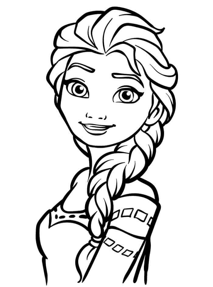 Fise de Colorat cu Disney Elsa