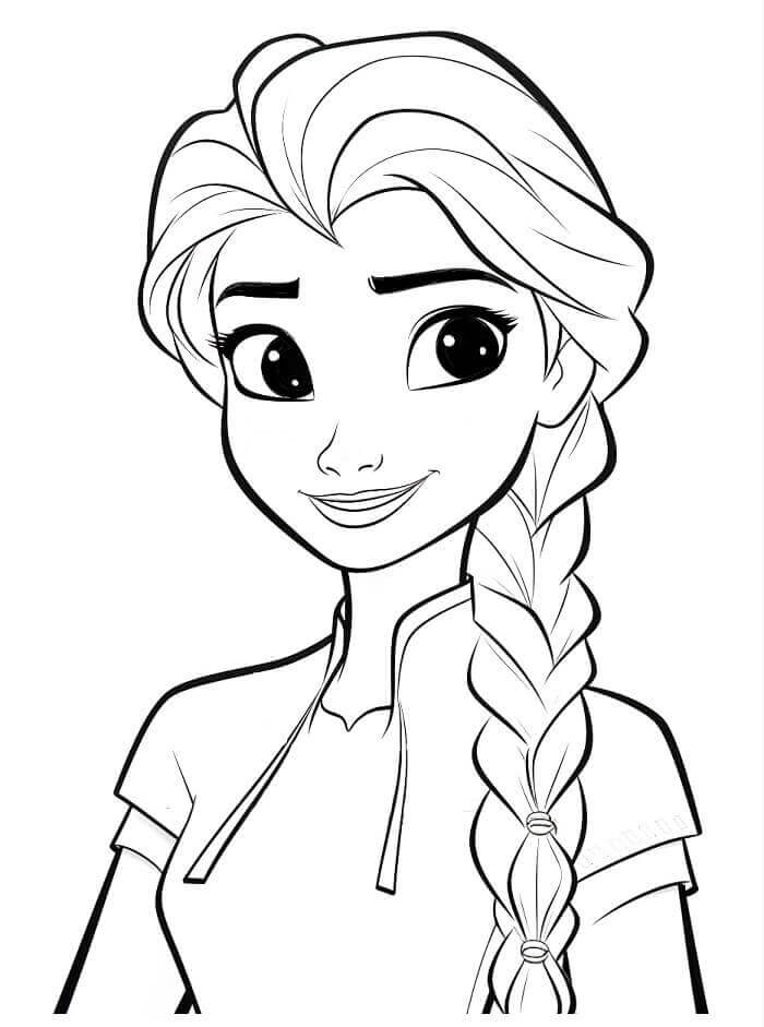 Fise de Colorat cu Elsa Disney Regatul de Gheață
