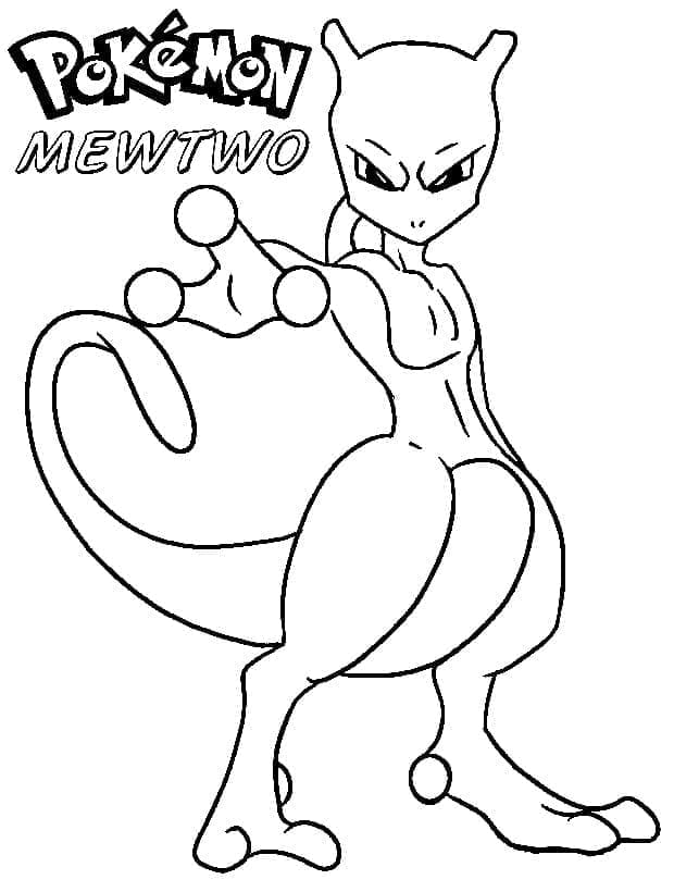 Mewtwo pokemon de colorat p03