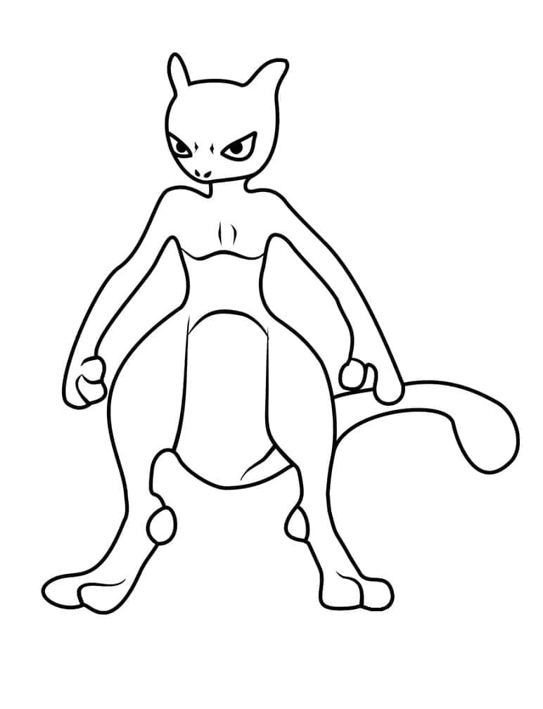 Mewtwo pokemon de colorat p14