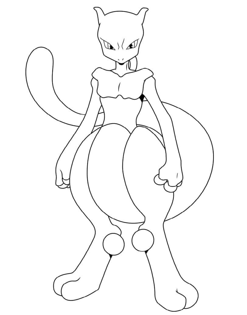 Mewtwo pokemon de colorat p16