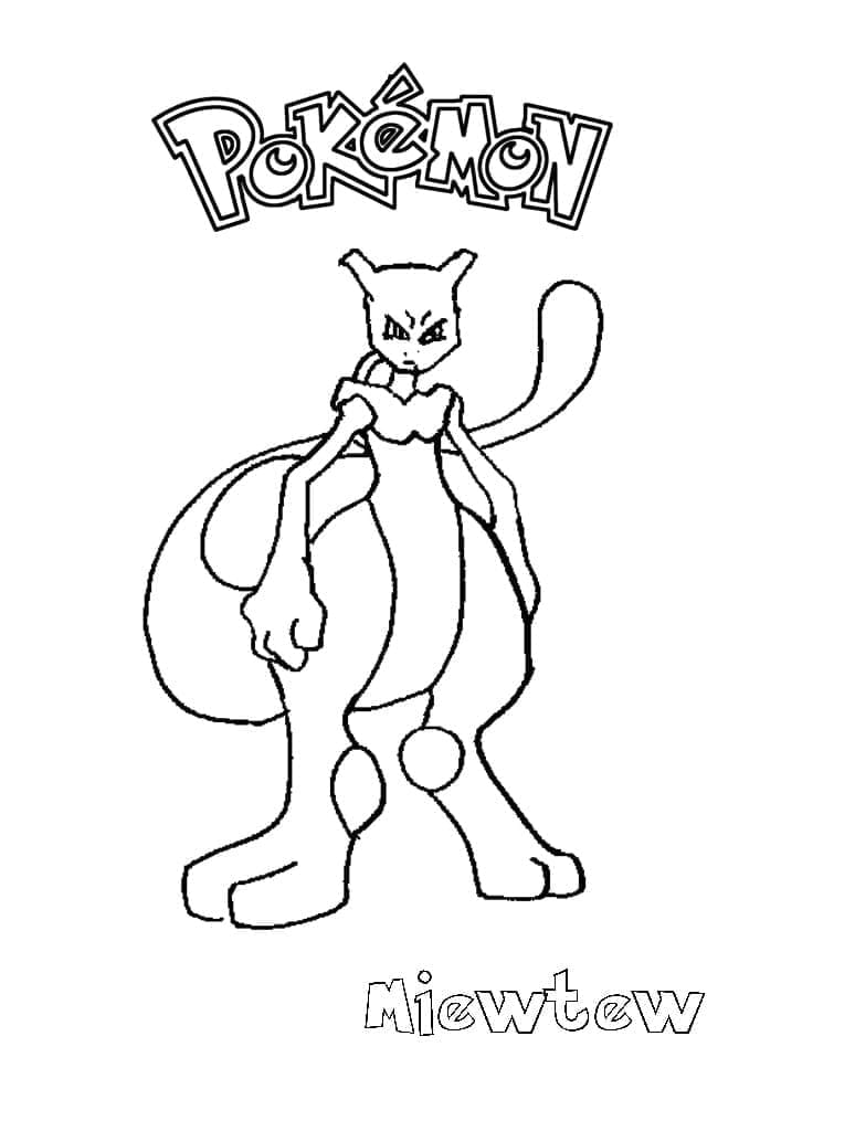 Mewtwo pokemon de colorat p18