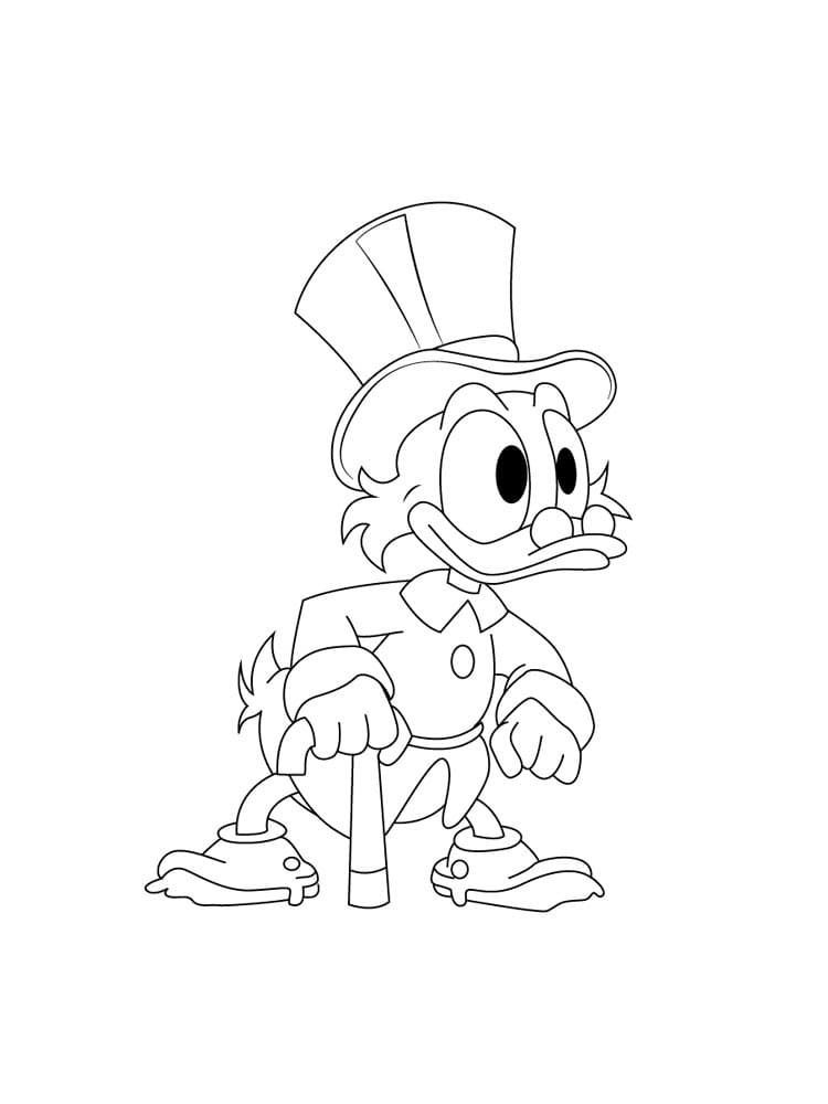 Scrooge mcduck de colorat p01