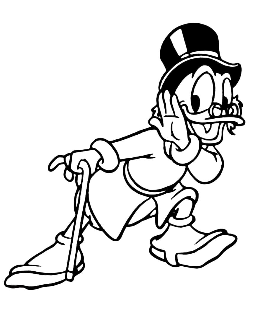 Scrooge mcduck de colorat p03