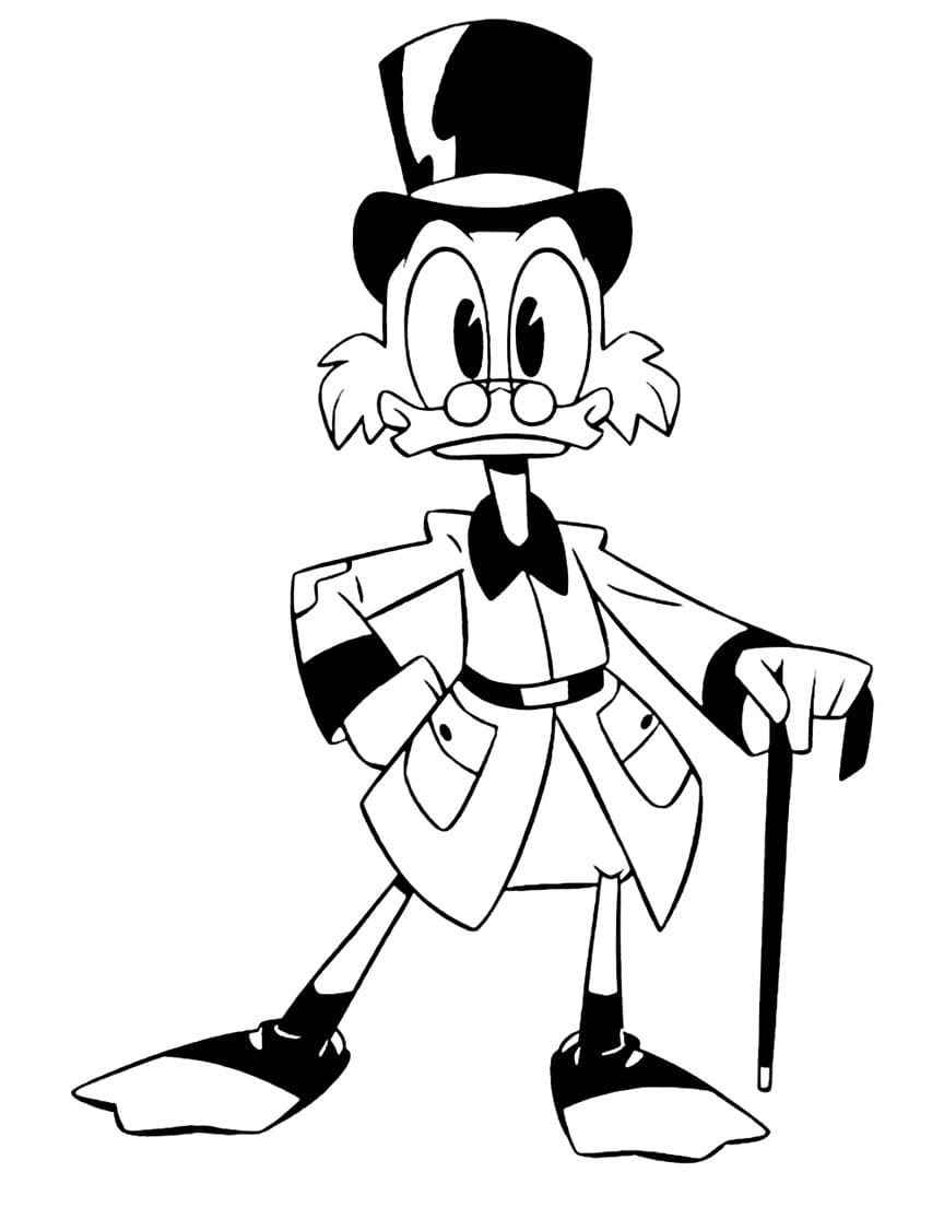 Scrooge mcduck de colorat p05