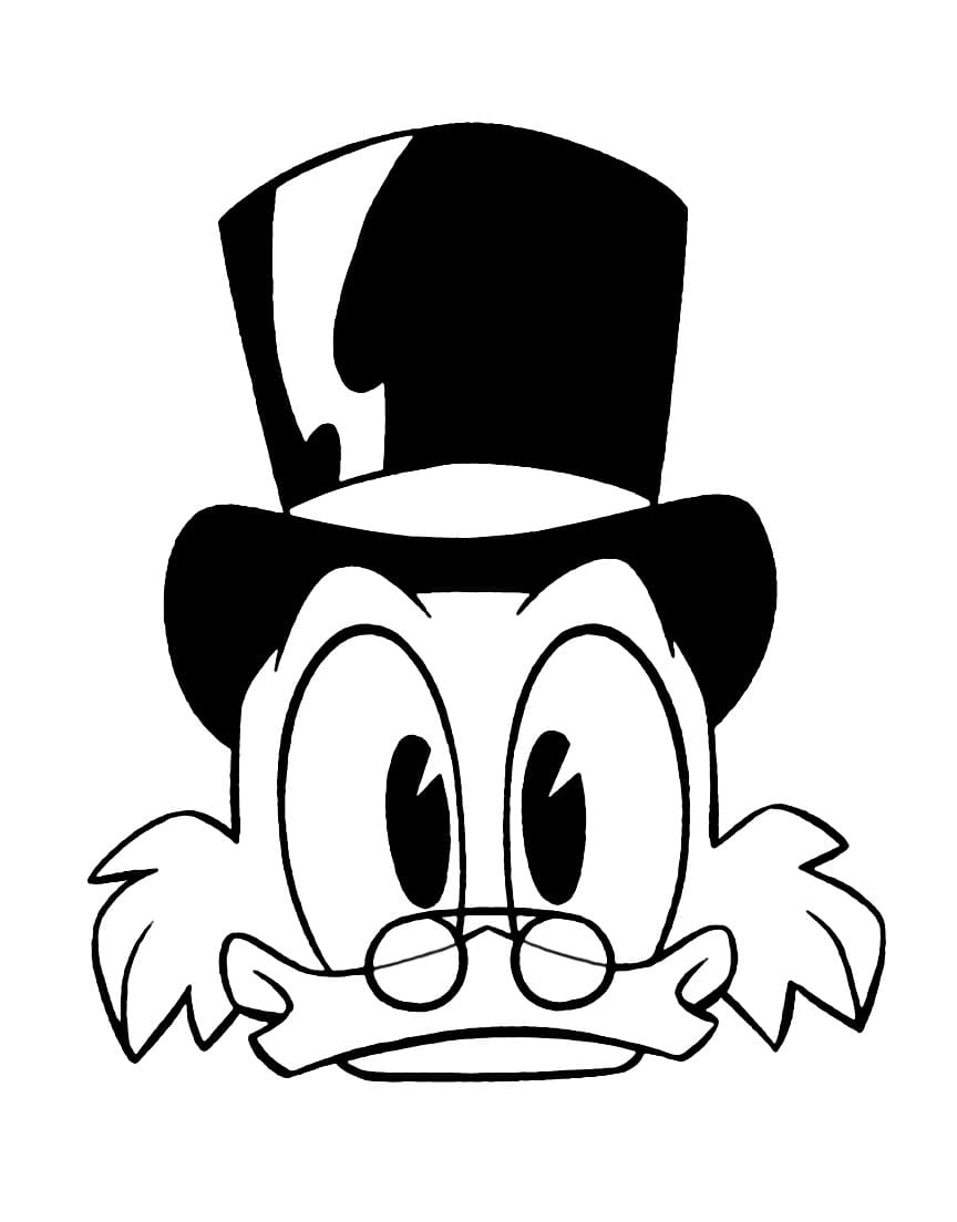 Scrooge mcduck de colorat p08