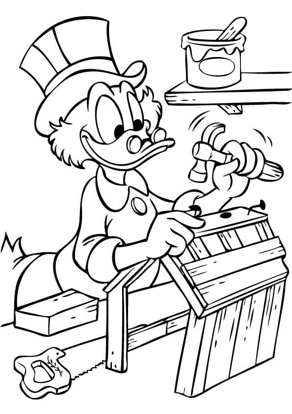 Scrooge mcduck de colorat p19