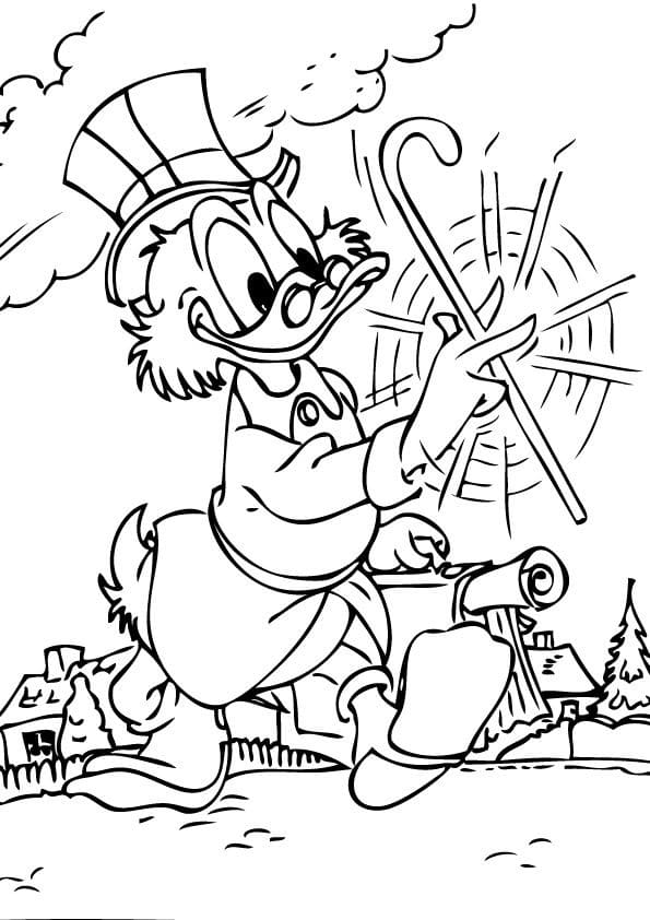 Scrooge mcduck de colorat p23