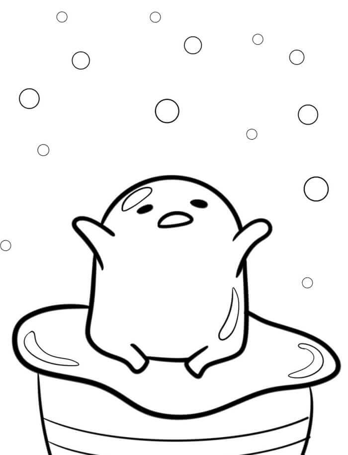 Fise de Colorat cu Imprimabile Gudetama