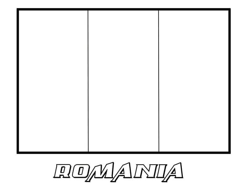 Drapelul româniei de colorat p02