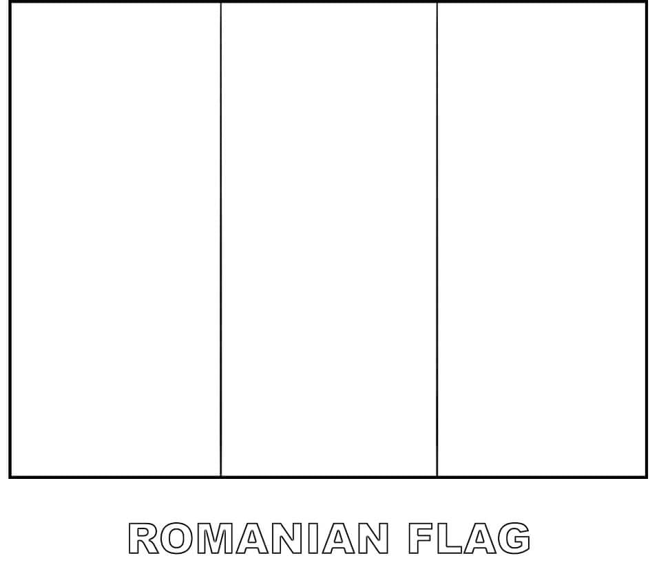 Drapelul româniei de colorat p03