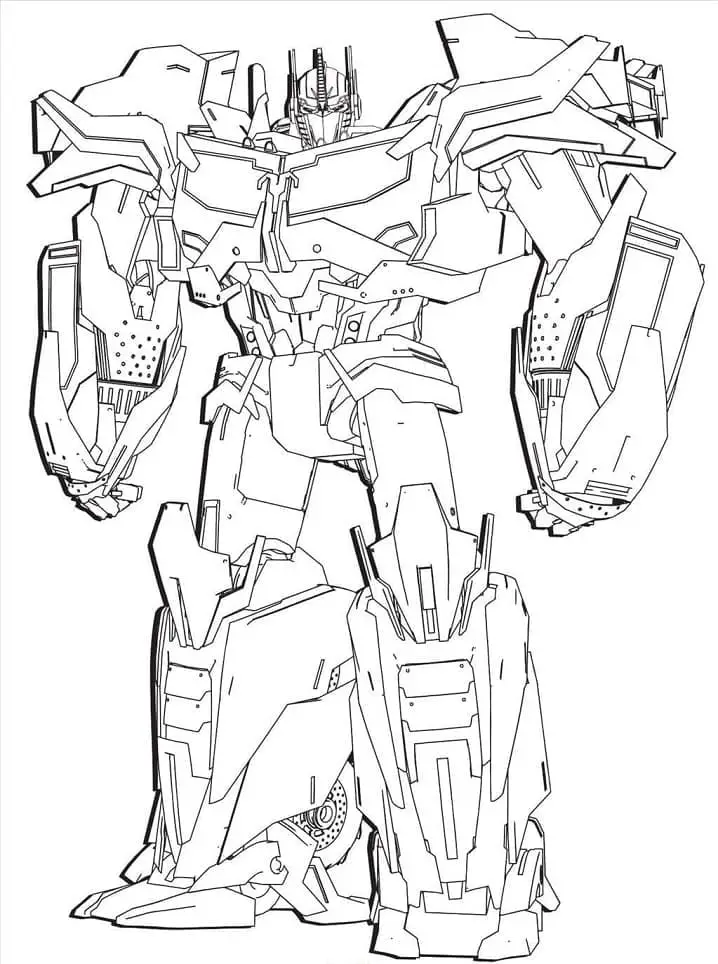 Optimus prime de colorat p05