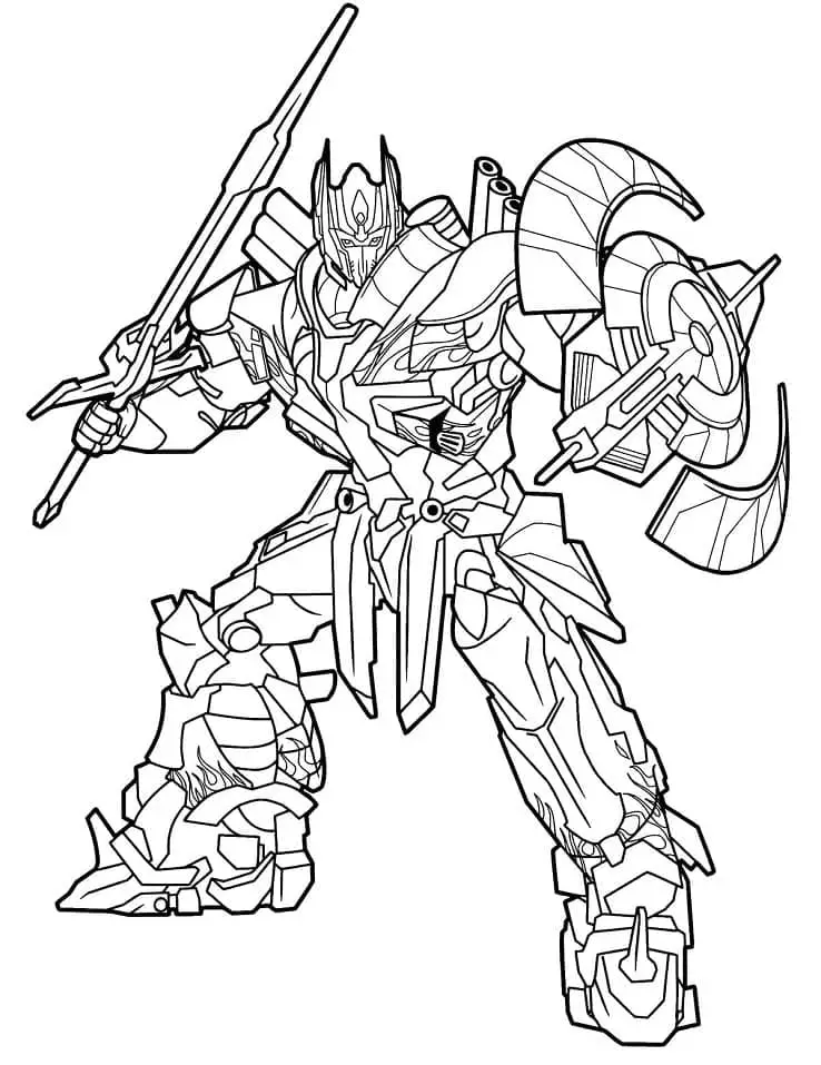 Optimus prime de colorat p29