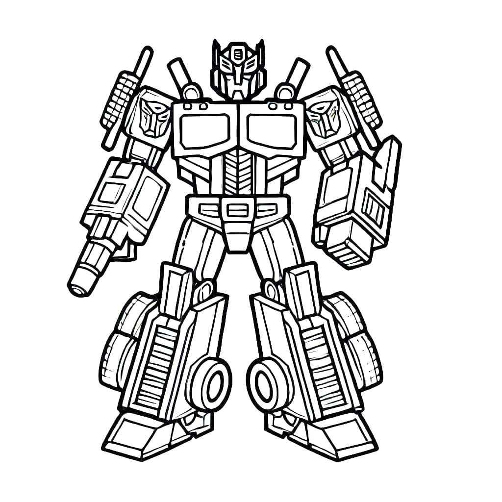 Optimus prime de colorat p30