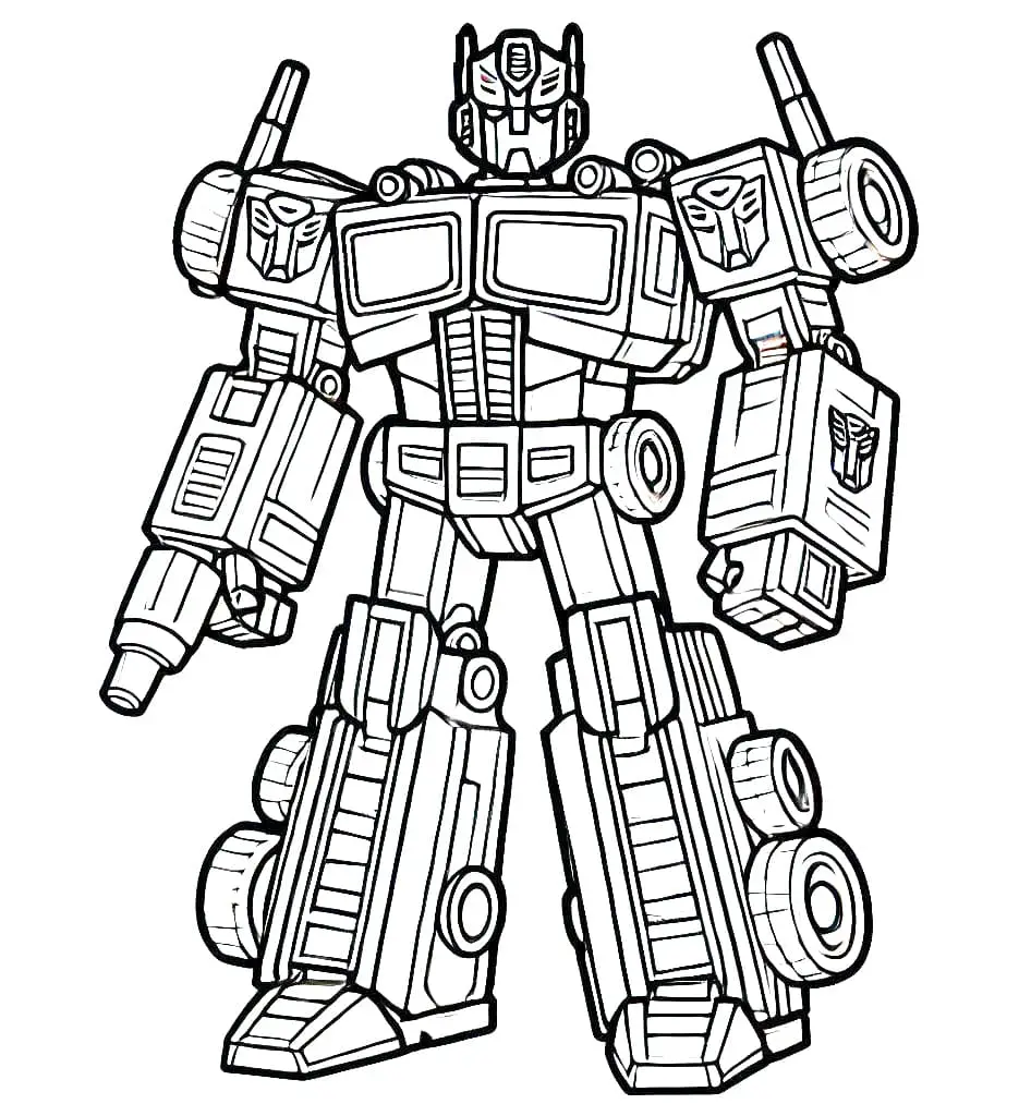 Optimus prime de colorat p32