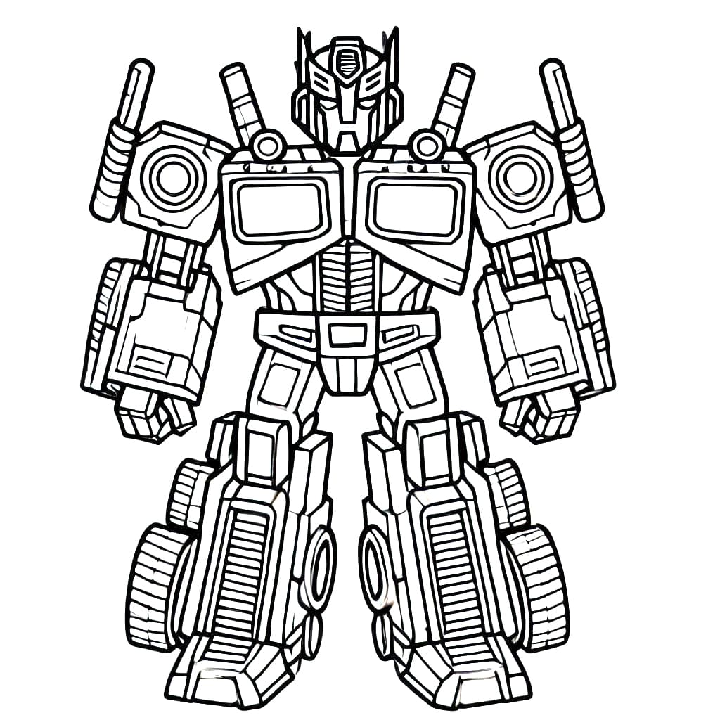 Optimus prime de colorat p36