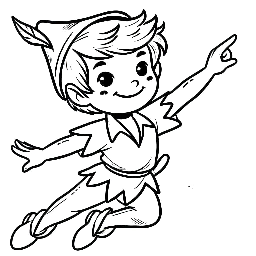 Peter pan de colorat p05