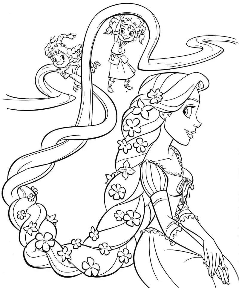 Rapunzel de colorat p05