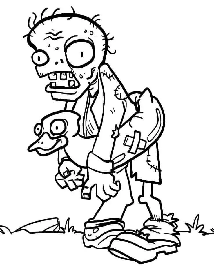 Fise de Colorat cu Gratuite Plants vs Zombies Pentru Copii