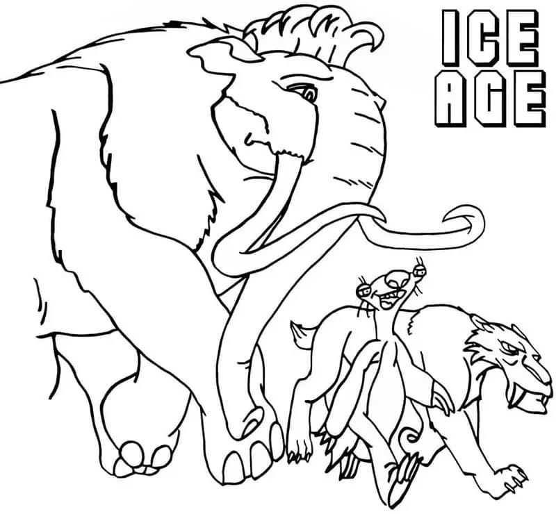 Ice age de colorat p14