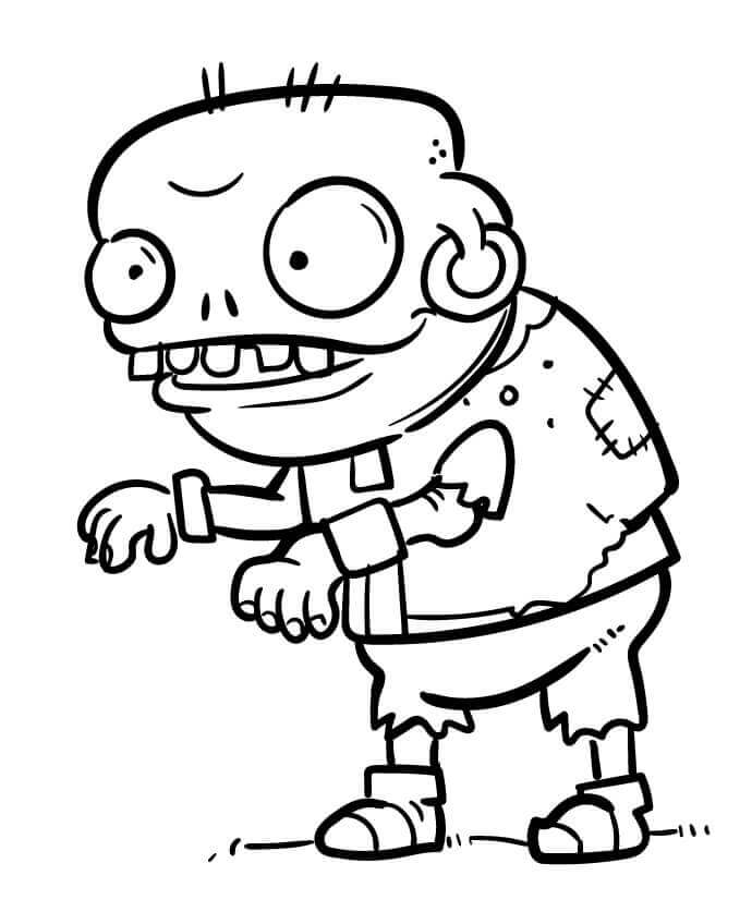 Fise de Colorat cu Imprimabile Plants vs Zombies