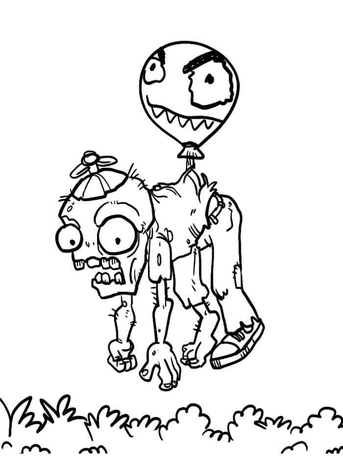 Fise de Colorat cu Plants vs Zombies Imprimabile Pentru Copii