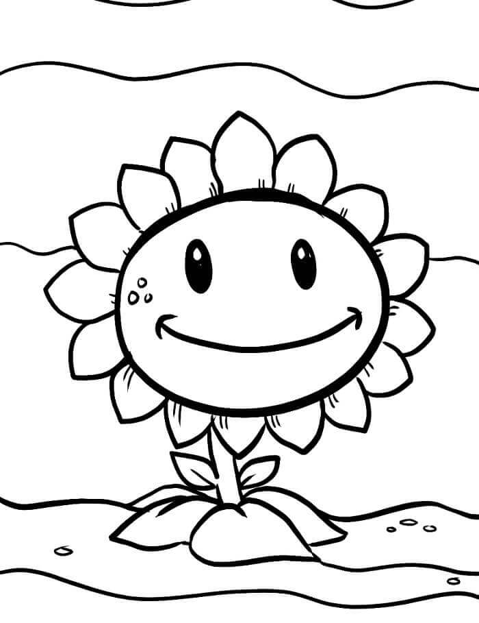 Fise de Colorat cu Plants vs Zombies Imprimabile