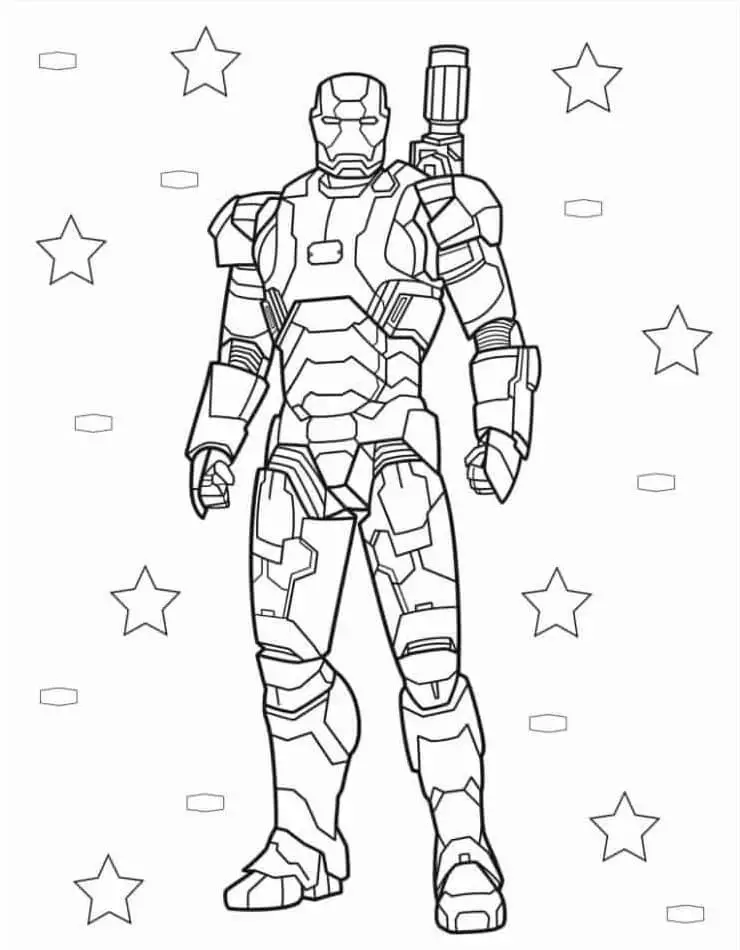 Fise de colorat cu Avengers de colorat p23