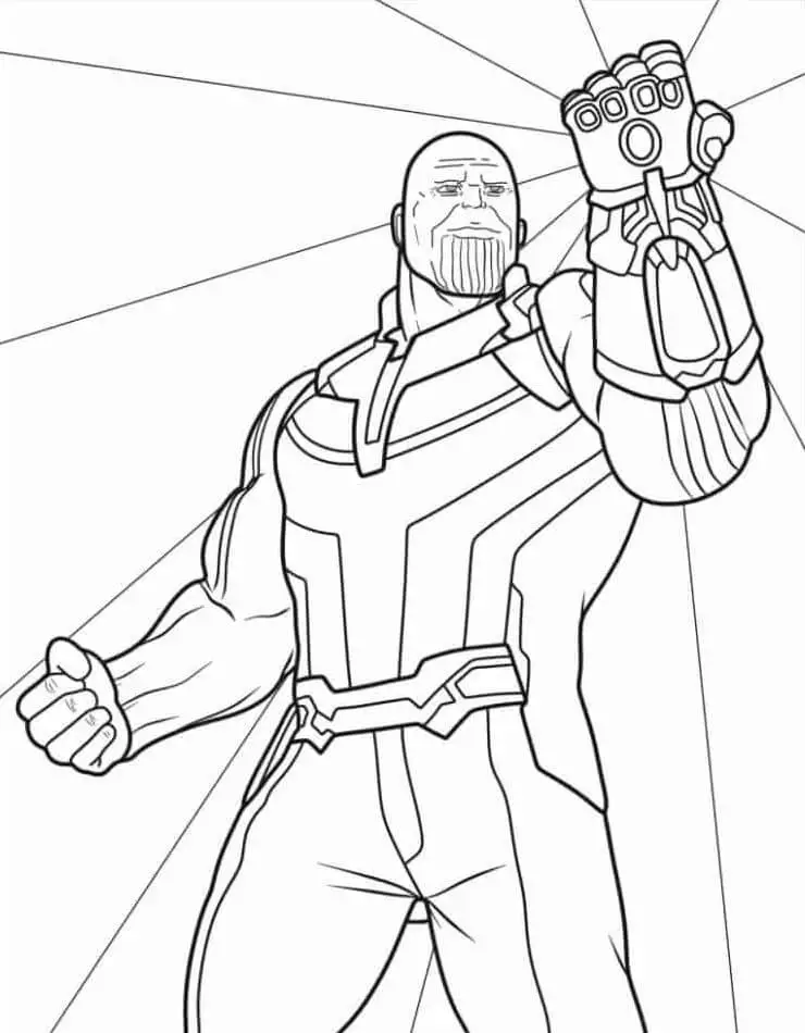Fise de colorat cu Avengers de colorat p26