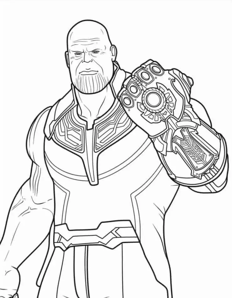 Fise de colorat cu Avengers de colorat p27