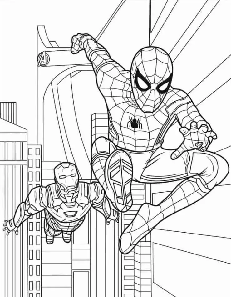 Fise de colorat cu Avengers de colorat p30