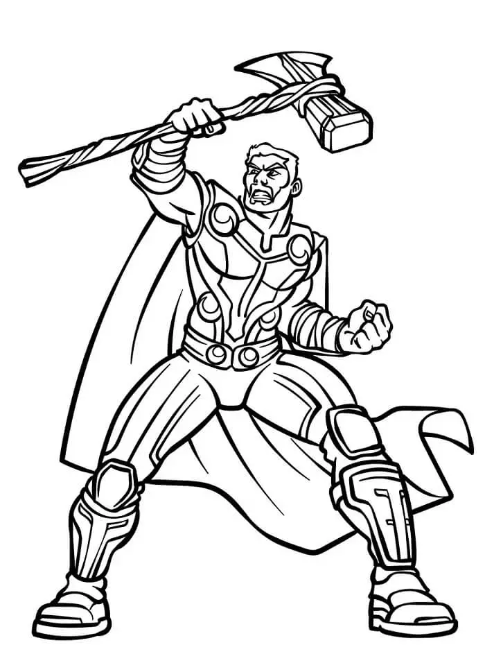 Fise de colorat cu Avengers de colorat p37