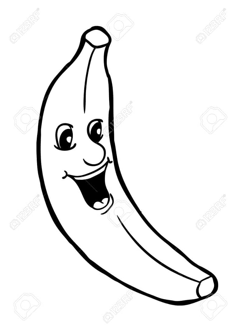 Banana de colorat p01