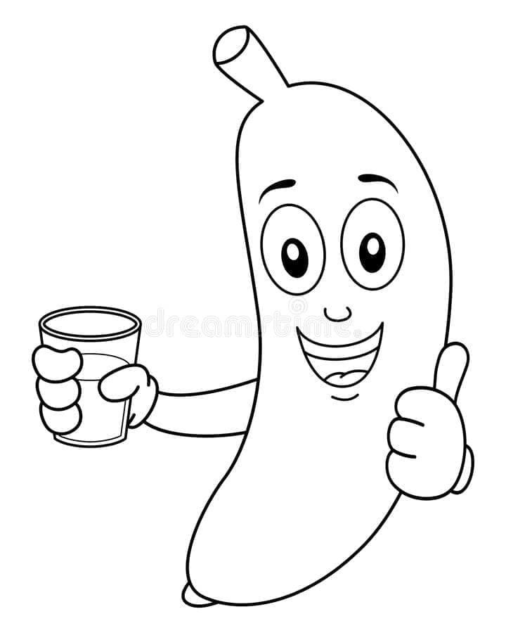 Banana de colorat p02