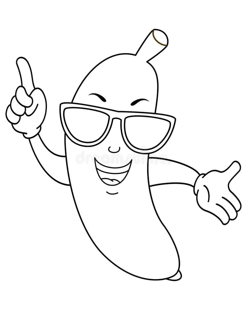 Banana de colorat p08