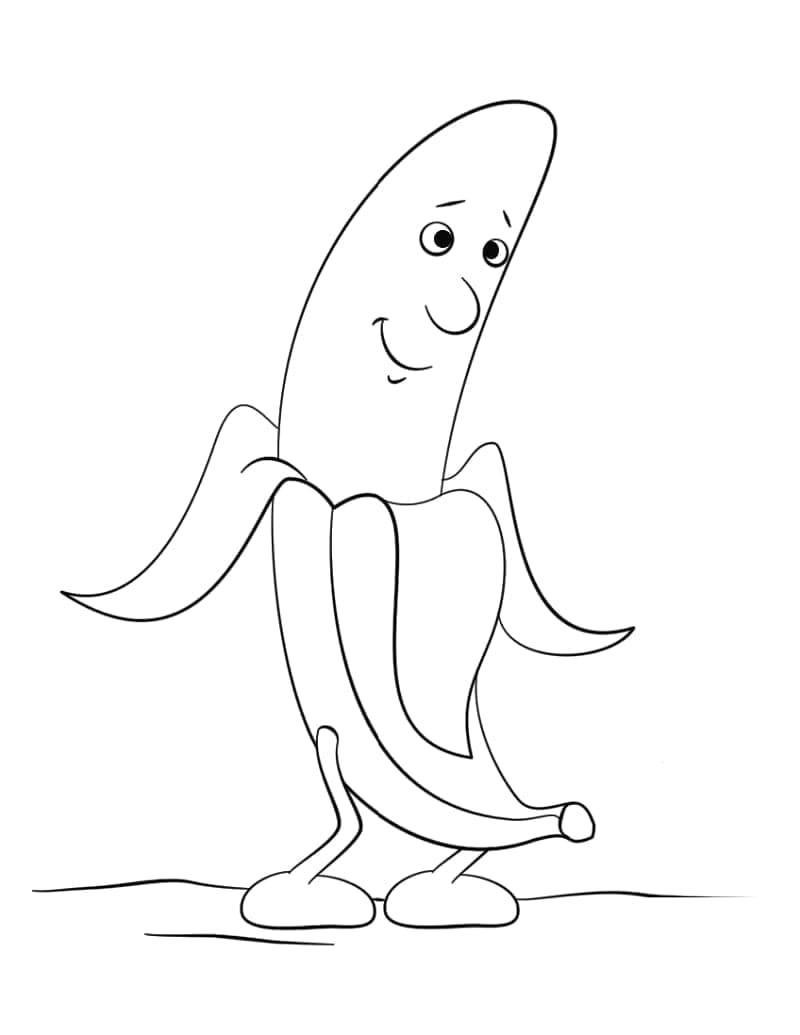 Banana de colorat p19