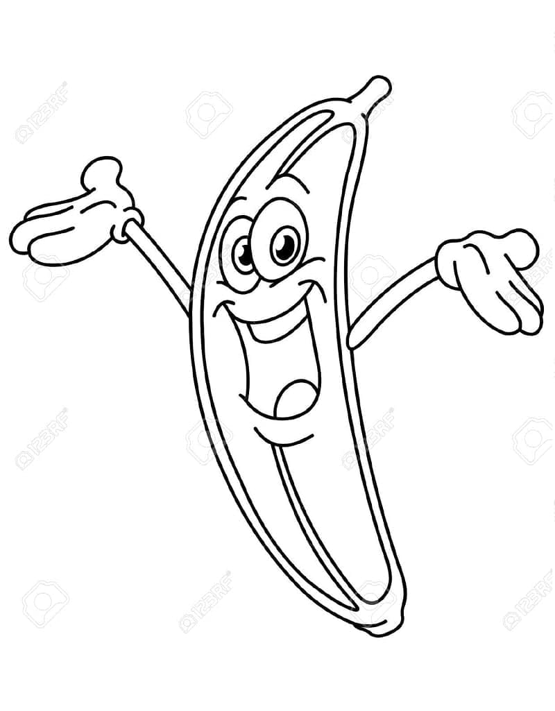 Banana de colorat p20