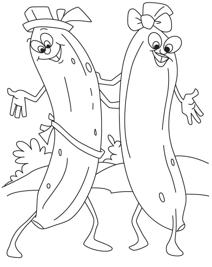 Banana de colorat p21