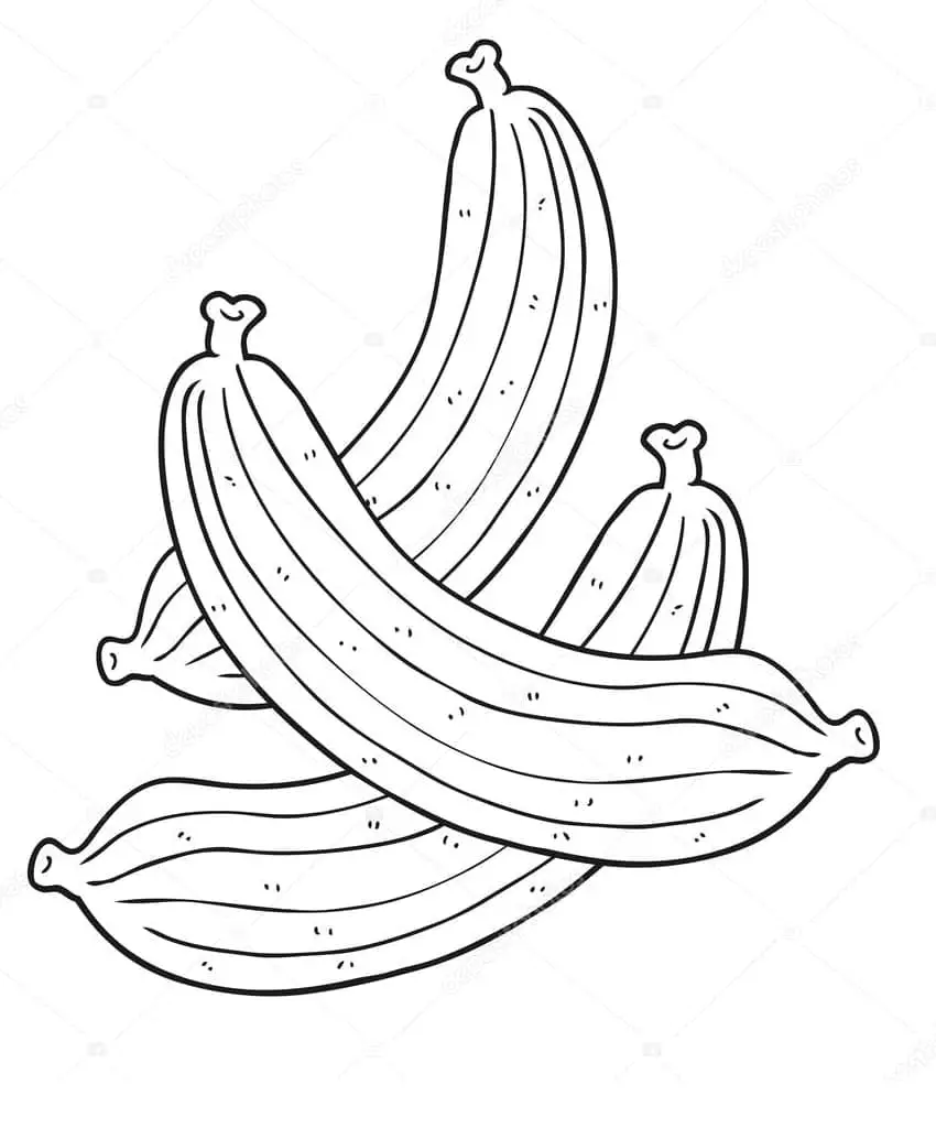 Banana de colorat p22