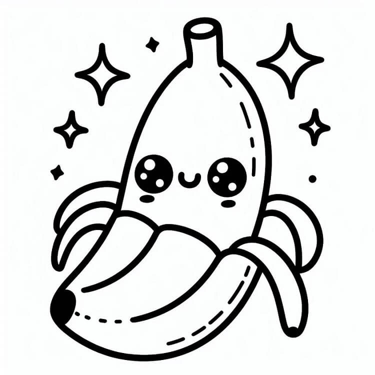 Banana de colorat p23
