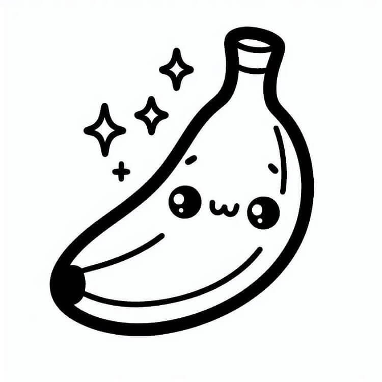 Banana de colorat p24