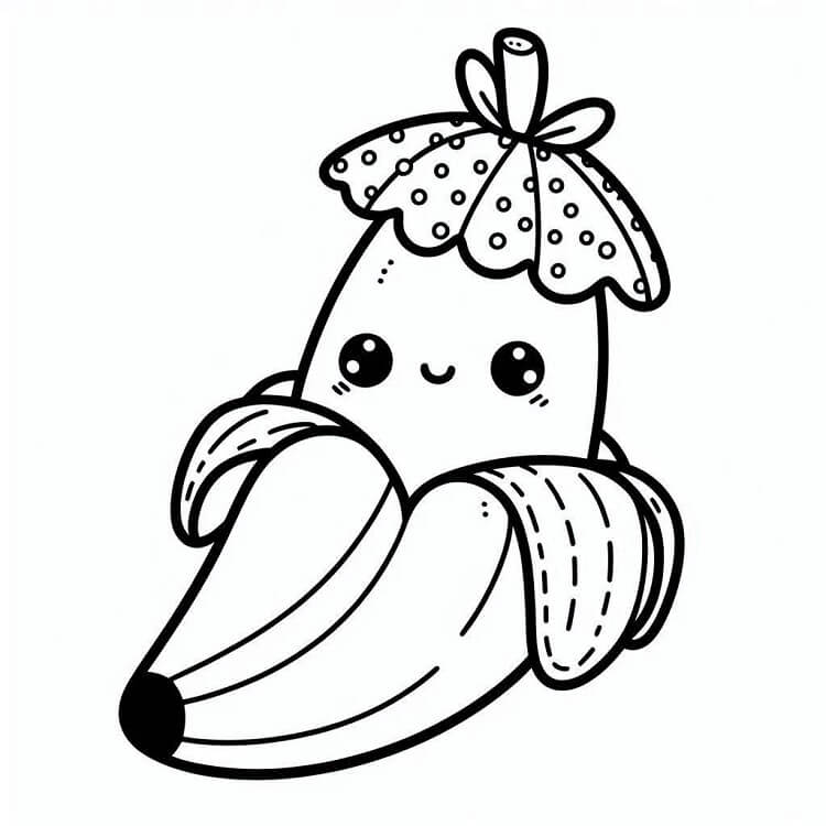 Banana de colorat p25