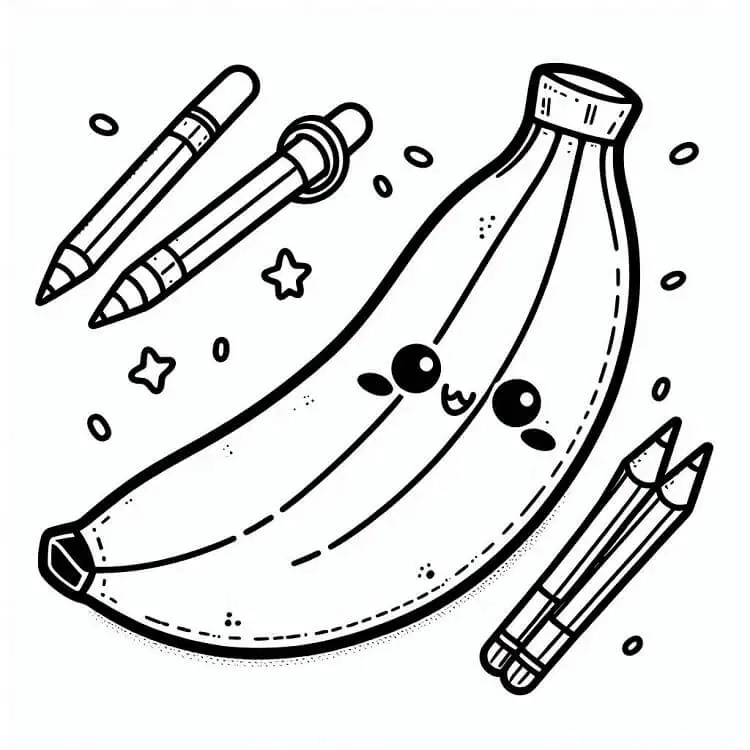 Banana de colorat p26