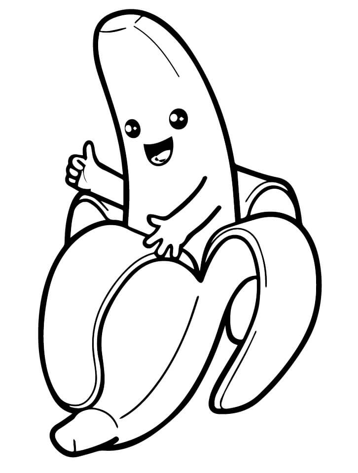 Banana de colorat p30