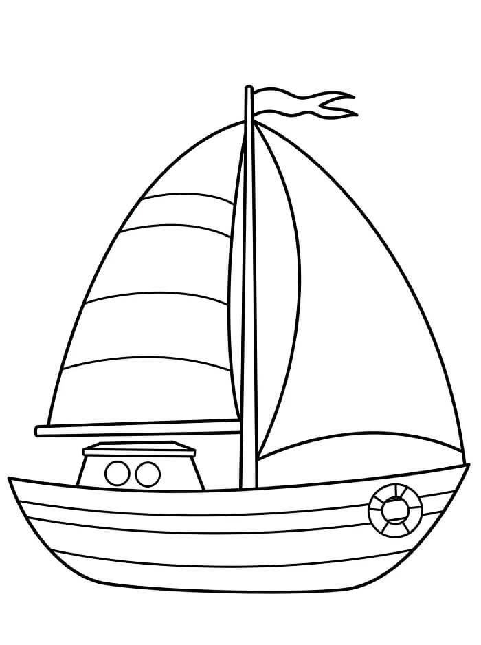 Planse de colorat cu Barci