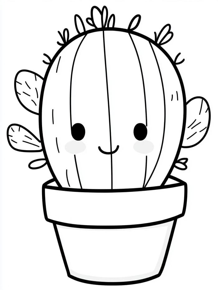 Fise de colorat cu Cactus de colorat p15