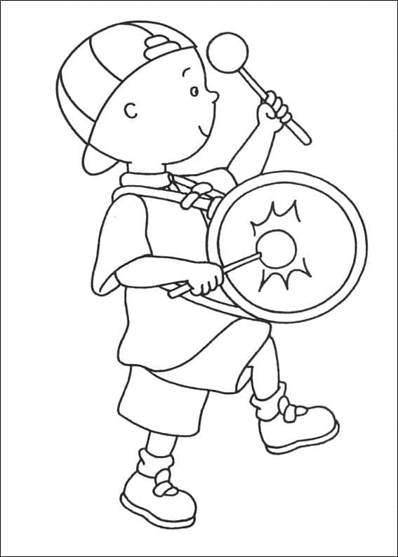 Fise de colorat cu Caillou de colorat p02